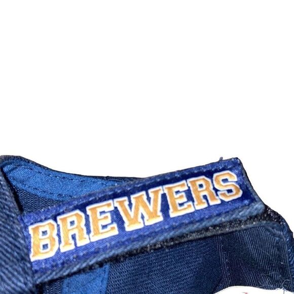 Vintage 100% Cotton Kids Unisex Milwaukee Brewers MLB Baseball Hat Adjustable - Picture 4 of 4